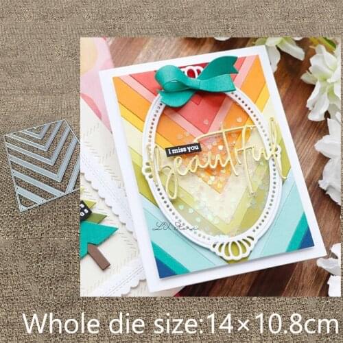 New Design Craft Metal stencil mold Cutting Dies stripe frame decoration scrapbook die cuts Album Paper Card Craft Embossing