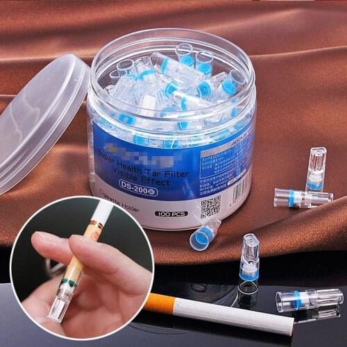 Disposable Smoking Filterstobacco Cigarette Smoking Reduces Tar Filter Tube100Pieces Filter Cleaning Bracket Smoking Accessories