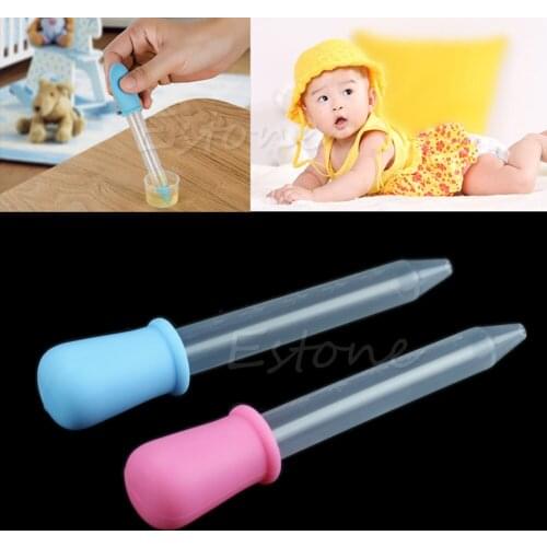 1PC 5mL Clear Plastic Baby Kids Feeding Medicine Liquid Eye Ear Dropper Pipette 45BF