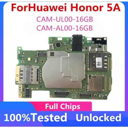 Full Tested For Huawei Honor 5A Motherboard Original For Huawei Honor 5A Unlock Logic Board Android CAM-UL00-16G /CAM-AL00-16G
