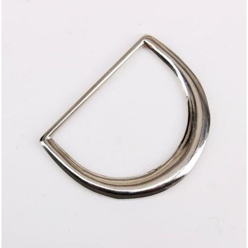 50piece 35mm Silver Metal Alloy D Ring Belt Buckle for Bag Webbing Strap Luggage Backpack Straps K402