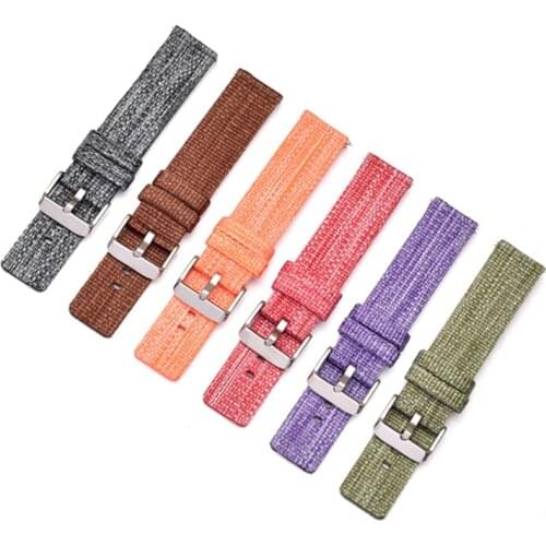 Canvas Nylon Sports Watch Bands 22mm 20mm Strap For Samsung Gear S3 Frontier S2 Classic General 18mm 24mm Universal Bands