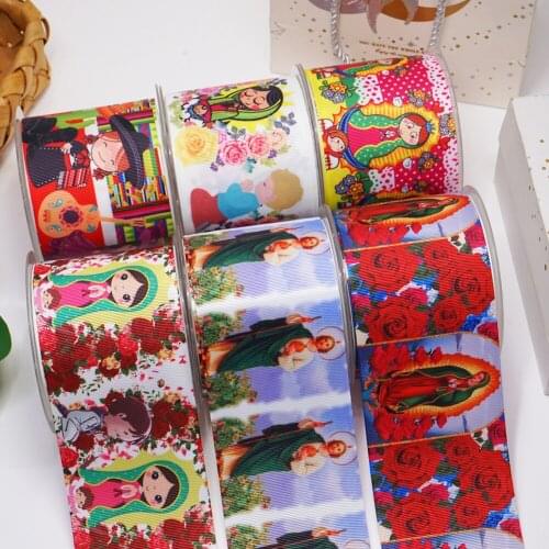 DIY Handmade Materials Printed Grosgrain Ribbon 50 Yard Per Size 58421