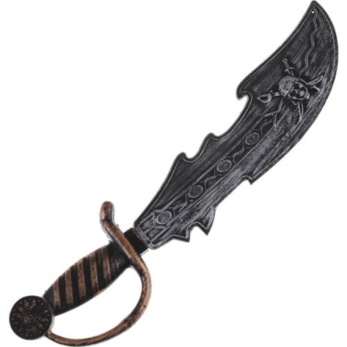Silver Pirates Toy Halloween Masquerade Performance Props Pirates Sword Kids Gift Pirates Costume Accessories Weapon Toy Sword