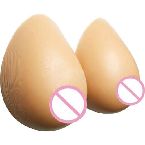 Hot sale Newly Fake Breast 1600g/Pair Fake Boobs Silicone Breast Forms Artificial For Transsexual Bra Pads Cosplay Gift