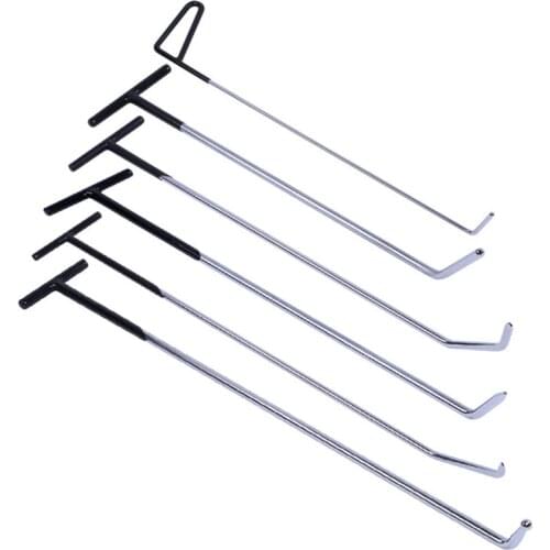 Super PDR Tools 6PCS/Set PDR Hook Rods Stainless Steel Crowbar Auto PDR Professional Paintless Dent Repair Tool Auto Ferramentas