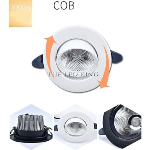 LED Downlight Super Bright Recessed LED SPOT Dimmable COB 5W 7W 12W 20W 110v LED Spot light LED decoration Ceiling Lamp 220V