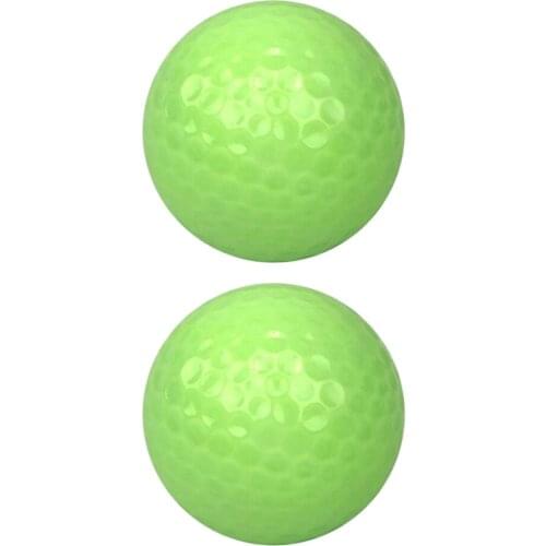 2pcs Luminous Golf Ball Training Fluorescent Tournament Balls