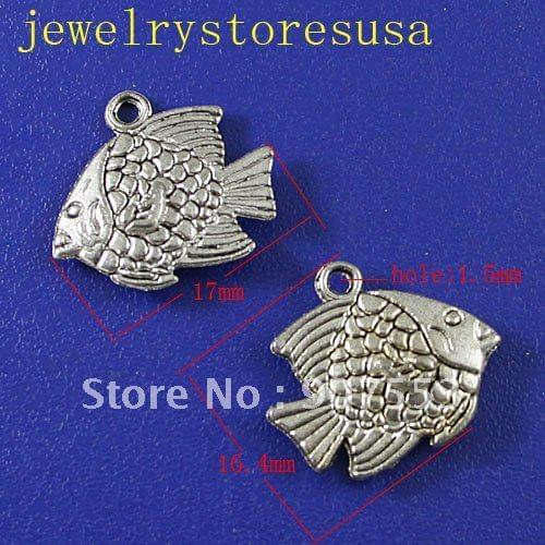 Tibetan Silver Fish Findings 20Pcs H0039
