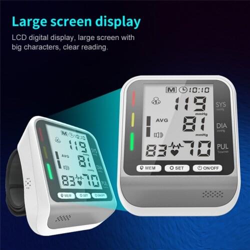 Bloeddrukmeter Blood Pressure Pulse Meter Automatische Digitale Bp Tonometer Sphgmomanometer Arterial Pressure Device Monitores