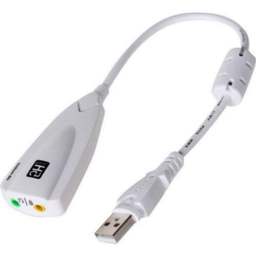 USB Sound Card 7.1 Microphone Headphone Adapter 5HV2 USB To 3D speaker external usb sound card for Laptop Computer PC