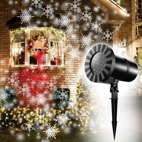 Waterproof Outdoor Christmas Snowflake Projector led laser lamp christmas decoration dynamic snowflake projector Garden Xmas