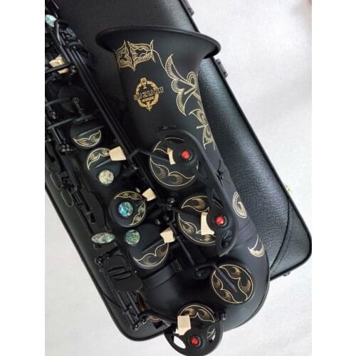 Japan Suzuki Alto Saxophone High-quality Matt Black Musical instrument professional playing Sax With mouthpiece