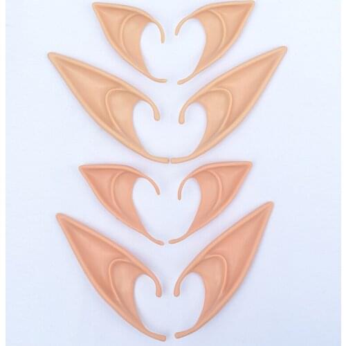 1 Pair Halloween Party Elven Elf Ears Anime Fairy Cospaly Costumes Latex LXY9