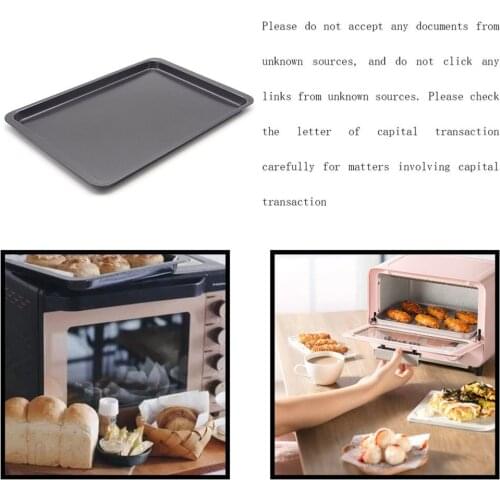 14.5 Inch Large Rectangular Baking Tray Baking Oven Chassis Cookie Shallow Body Tray Food Non-stick Carbon Steel Non-Stick