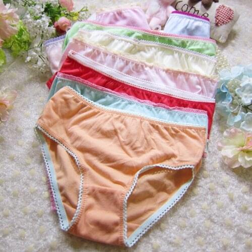 12Pc/Lot Baby Girls Underwear Cotton Panties Kids Short Briefs Children Underpants 2-12Y 23-12