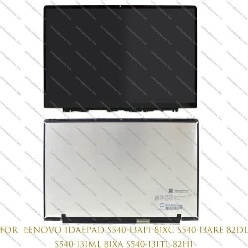 13.3-Inch For Lenovo Idaepad S540-13API 81XC S540-13ARE 82DL LCD Screen Display Panel Touch Digitizer Assembly With Frame