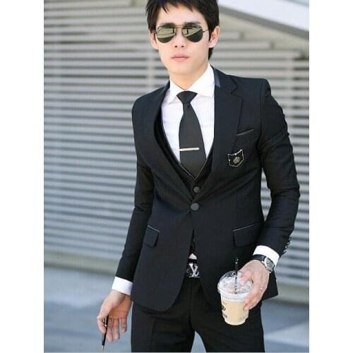 2018 hottest Mens suits Jacket men and Korean leisure groom wedding Tuxedos three-piece boom Y3017