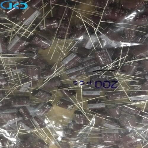 10pcs/Lot 330uF 35V NIPPON NCC 10x12.5mm Low ESR 35V330uF Aluminum Electrolytic Capacitor