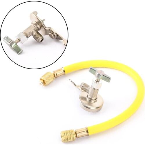 Artudatech A/C R12 R22 Can Tap Tapper Refrigerant Charging Recharge Hose Pipe Valve Kit