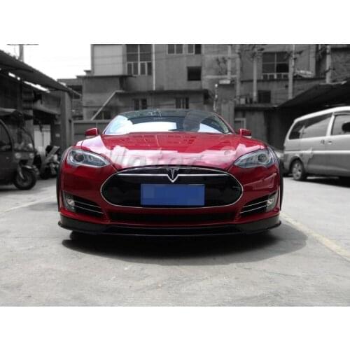 Car Accessories Carbon Fiber RZ R-Zentric Style Front Lip Fit For 2012-2015 Model S Front Diffuser Lip