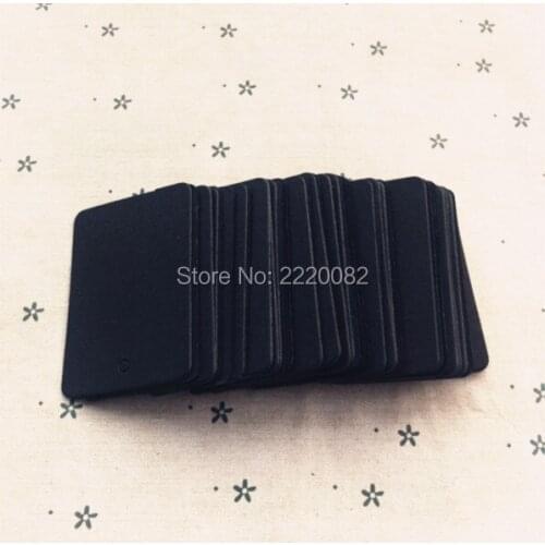 Free shipping 500 pcs a lot 3.5x5cm blank 350 gsm black paper tag/baking price tag/handmade soap tag/gift packing tag/labels