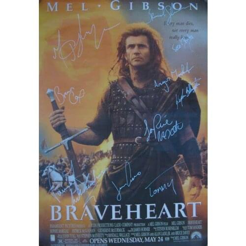 More style Mel Gibson movie brave heart Movie Art Film Print Silk Poster for Your Home Wall Decor 24x36inch