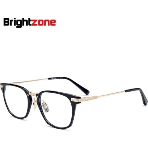 Brightzone Foreign Trade hot Sell Star With Frame Glasses High Archives Pure Titanium Optics Men Women Plain