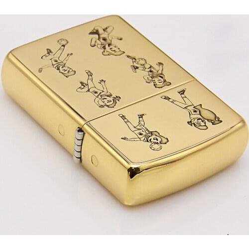 Zorro Pure Copper Kerosene Lighter Limited Personality Creative Basketball Collection Men Gift Brass Carving Pattern