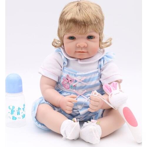 22 Inch handmade Silicone Reborn baby Dolls l.o.l Bebe boneca reborn toddler Girls Toys real Newborn babies XMAS Gifts NPK