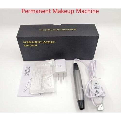 Dermografo Tattoo Eyebrow Machine Set Permanent Makeup Machine Pen Professional Rotary Tattoo Gun For 8mm Screw Cartridge Needle
