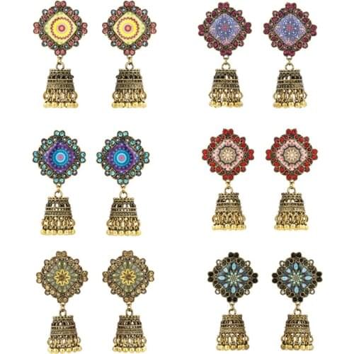 New Fashion With Bell Retro Tassel Earrings European and American Popular Jewelry Jewelry