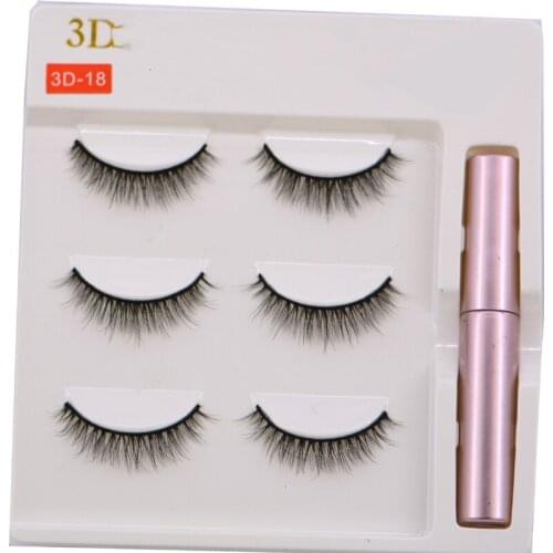 New Invisible Magnets Magnetic Eyelashes Eye Eyeliner Liquid Set No Glue False Mink Extension Kit 3D Individual Reusable Eyelash