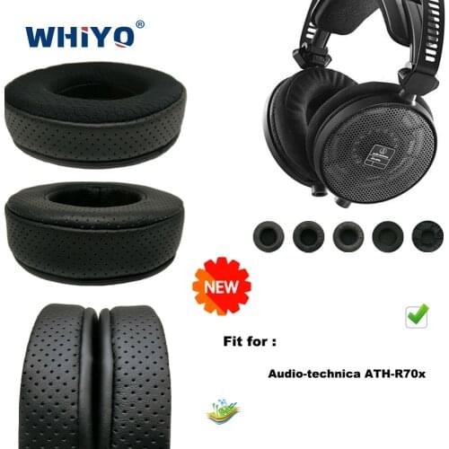 Replacement Ear Pads for Audio-technica ATH-R70x ATHR70x Headset Parts Leather Cushion Velvet Earmuff Headset Sleeve Cover