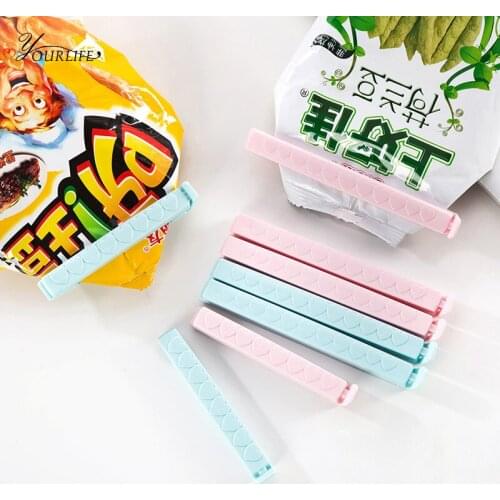 OYOURLIF 5pcs/set Reusable Bag Clips Food Seal Clip Family Snack Milk Powder Plastic Bags Packaging Clip Plastic Sealer