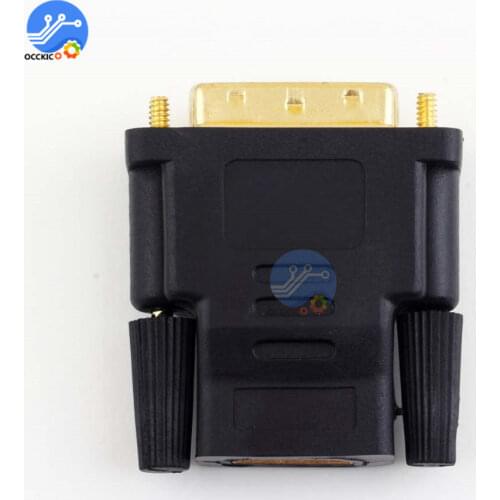 DVI Male to for HDMI-compatible Female Adapter Converter 24 Pin+1 Pin Gold Plated 1080P Converter Connector for PC HDTV