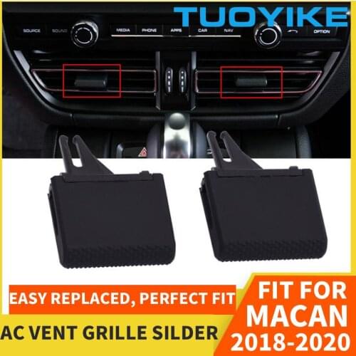 Car Front Left / Right Air Conditioning Central A/C Vent Grille Silder Outlet Tabs Clips Repair Kit For Porsche Macan 2018-2020