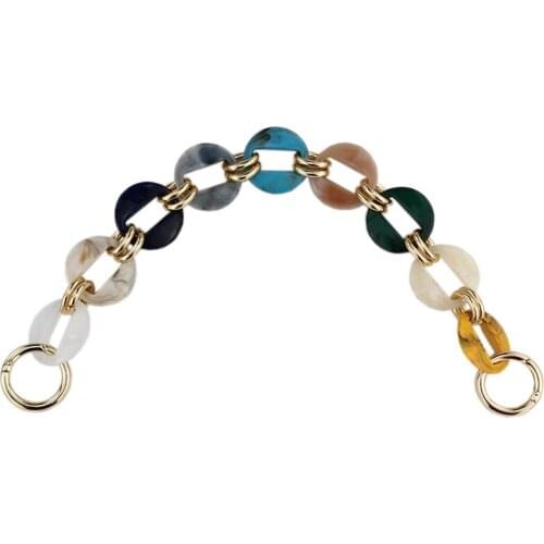 Resin chain bag with acrylic handbag , strap accessories with bag handbag handbag accessories