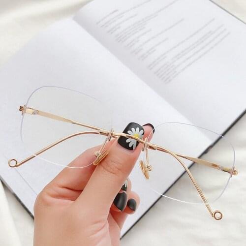 Vintage Retro Round Metal Spectacles Frame Women Men Anti Blue Light Ray Blocking Eye Glasses Frames Anti Blue Light Glasses