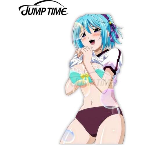 Jump Time 13 x5.5cm For Rosario Vampire Kurono Kurumu Surfboard Decal Windshield Occlusion Scratch Car Stickers Motor Decoration
