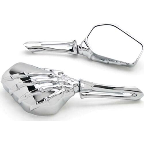 Brand new Chrome Custom Motorcycle Skeleton Bone Mirrors For Victory Cross Country