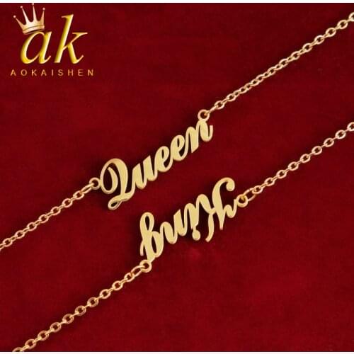 Custom Name Gold Necklace Hip Hop Rock Street Jewelry Adjustable Charming