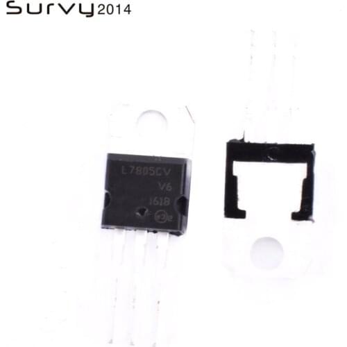 10pcs L7805CV voltage regulator TO-220 L7805 7805 5V POSITIVE VOLTAGE REGULATORS diy electronics