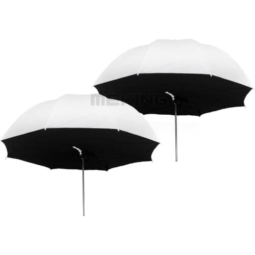 2pcs Selens 84cm/33" Translucent Umbrella photo studio Lighting Umbrellas softbox 2in1 kit for photographic light