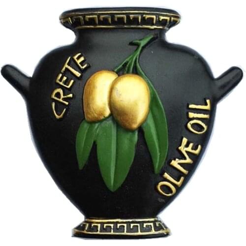 Greece Crete Specialty Olive Oilg 3D Fridge Magnets Tourism Souvenirs Refrigerator Magnetic Stickers Gift