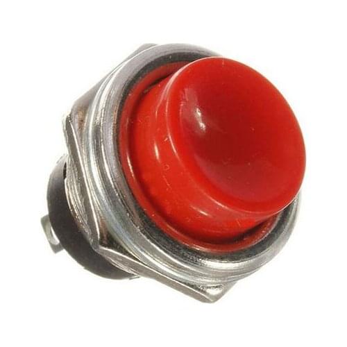 5Pcs New Momentary Push Button Switch Red Colour 3A 125V OFF-ON Horn Plastic SPST Half Price
