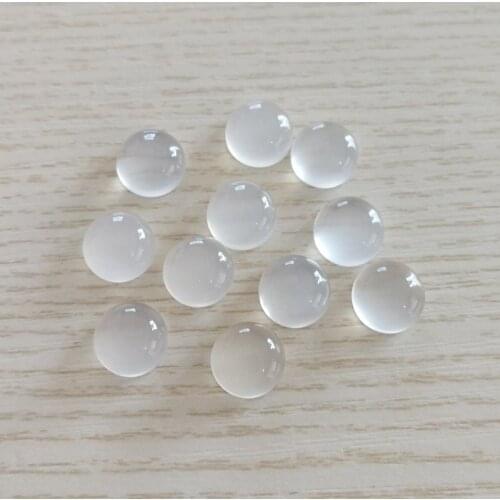 Natural 10mm white agates stone beads fashion round CAB CABOCHON for jewelry Accessories Wholesale 50pcs/lot free shipping