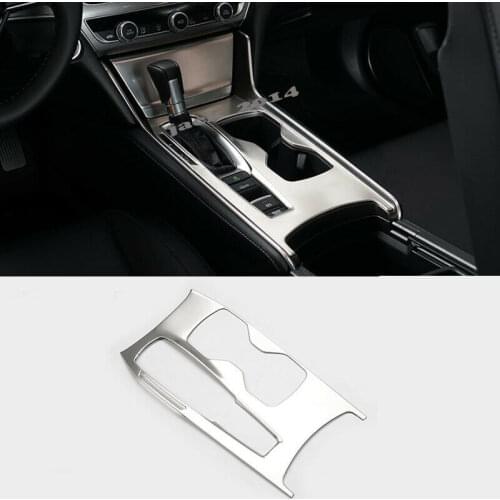 Stainless steel Gear Shift Box Panel Covers Fit for Honda Accord 10th 2018-2019