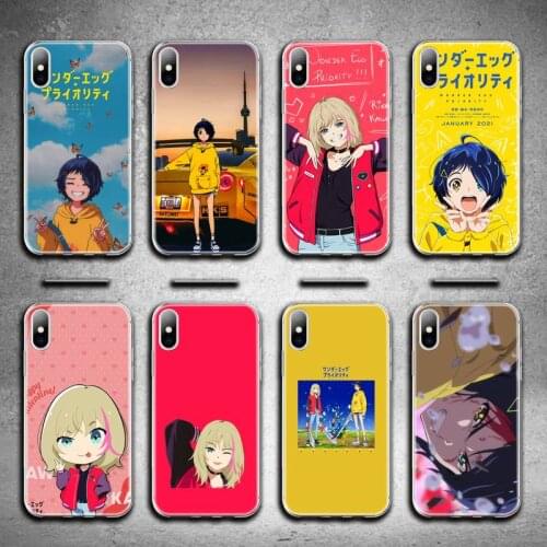 Wonder Egg Priority Phone Case For iphone 12 11 Pro Max Mini XS Max 8 7 6 6S Plus X 5S SE 2020 XR Silicone Soft cover