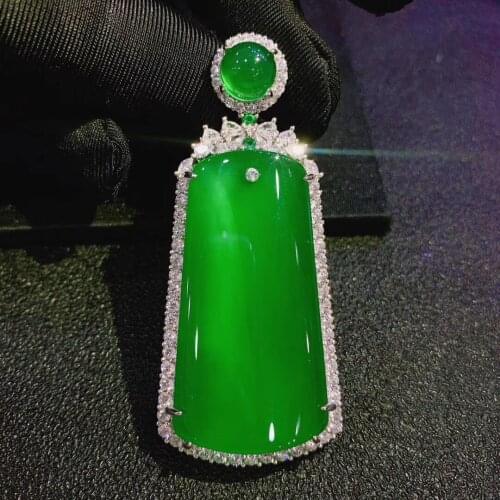 Designer European American style natural chalcedony luxury PendantJewelry free shipping